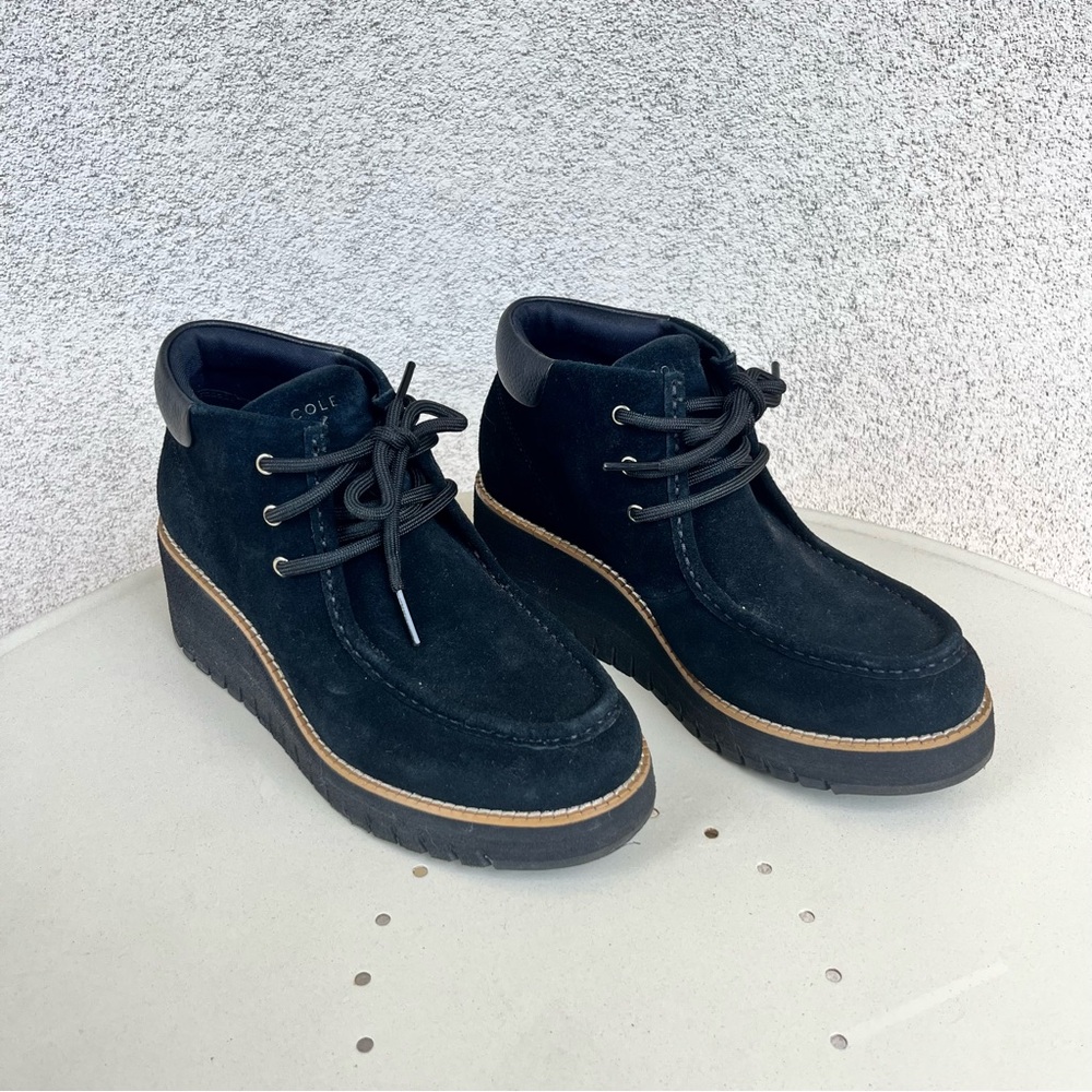 Cole Haan Zerogrand City Waterproof Wedge Booties